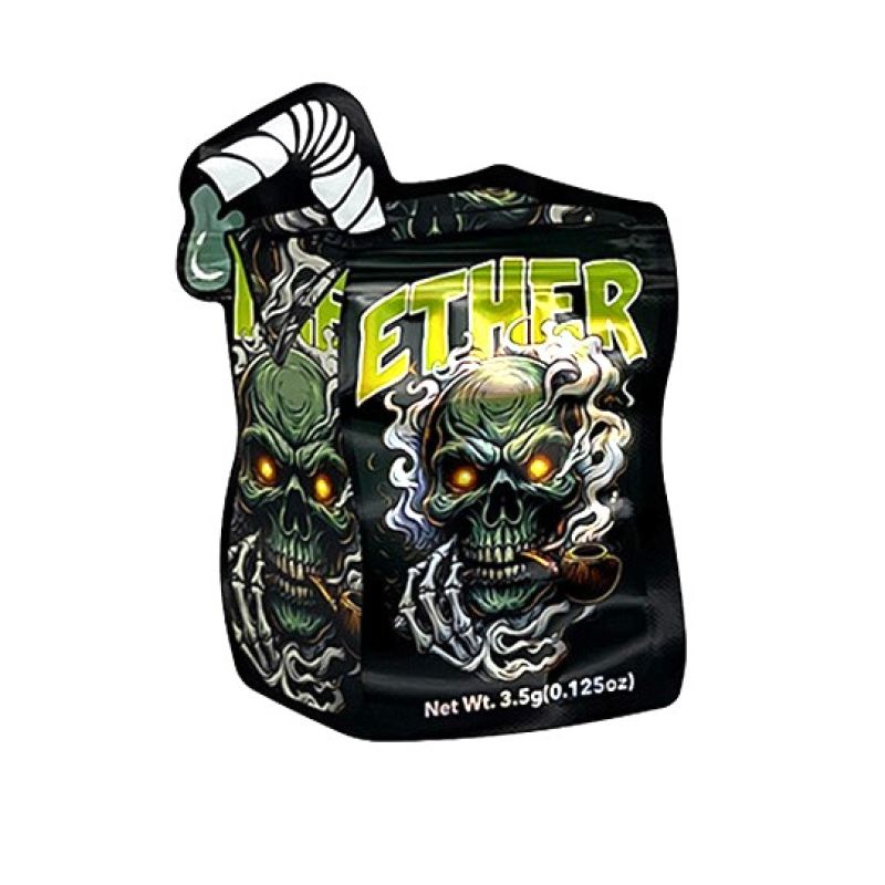 Exotic Shaped 3.5g Mylar Bag + Matching Retail Box